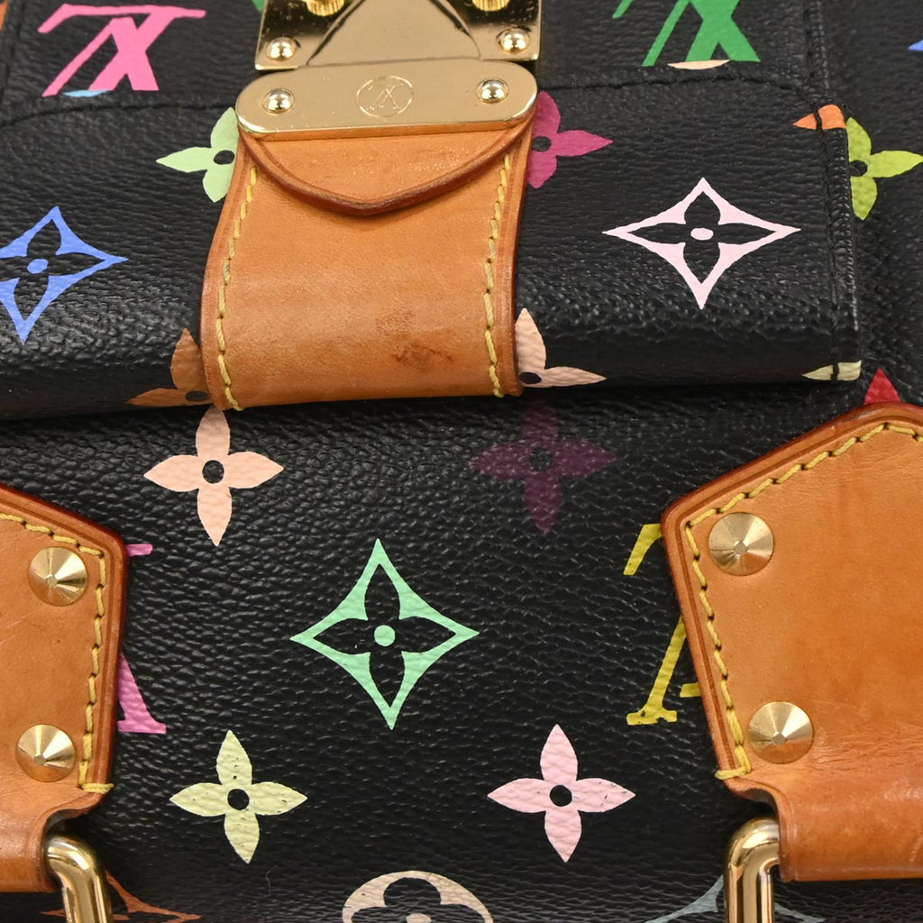 Louis Vuitton Black Monogram Multicolor Speedy 30 Handbag M92642