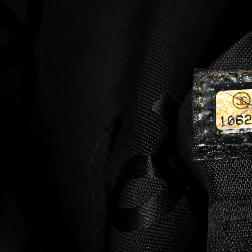 Chanel Straw Raffia Tote Black
