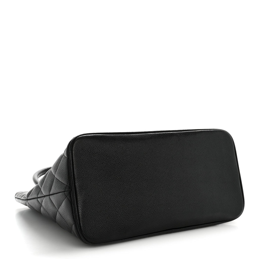 Chanel Caviar Quilted Medallion Tote Black