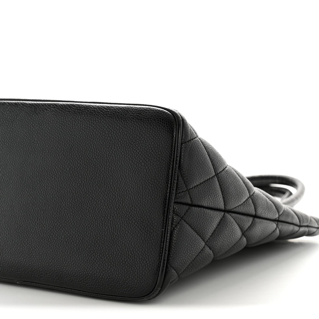 Chanel Caviar Quilted Medallion Tote Black