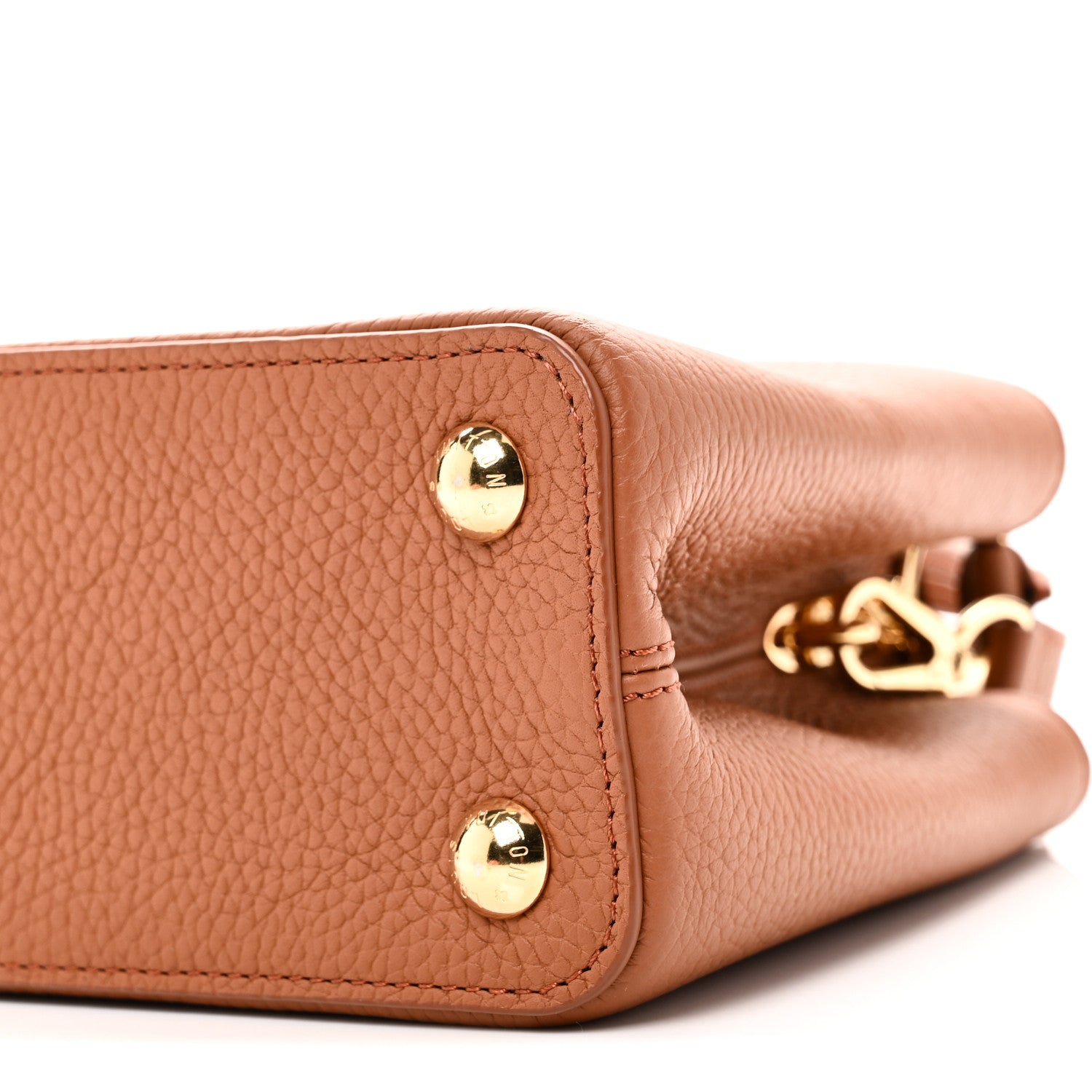 Louis Vuitton Taurillon Capucines BB Tan