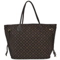 Louis Vuitton Brown Monogram Idylle Neverfull MM Tote M40513