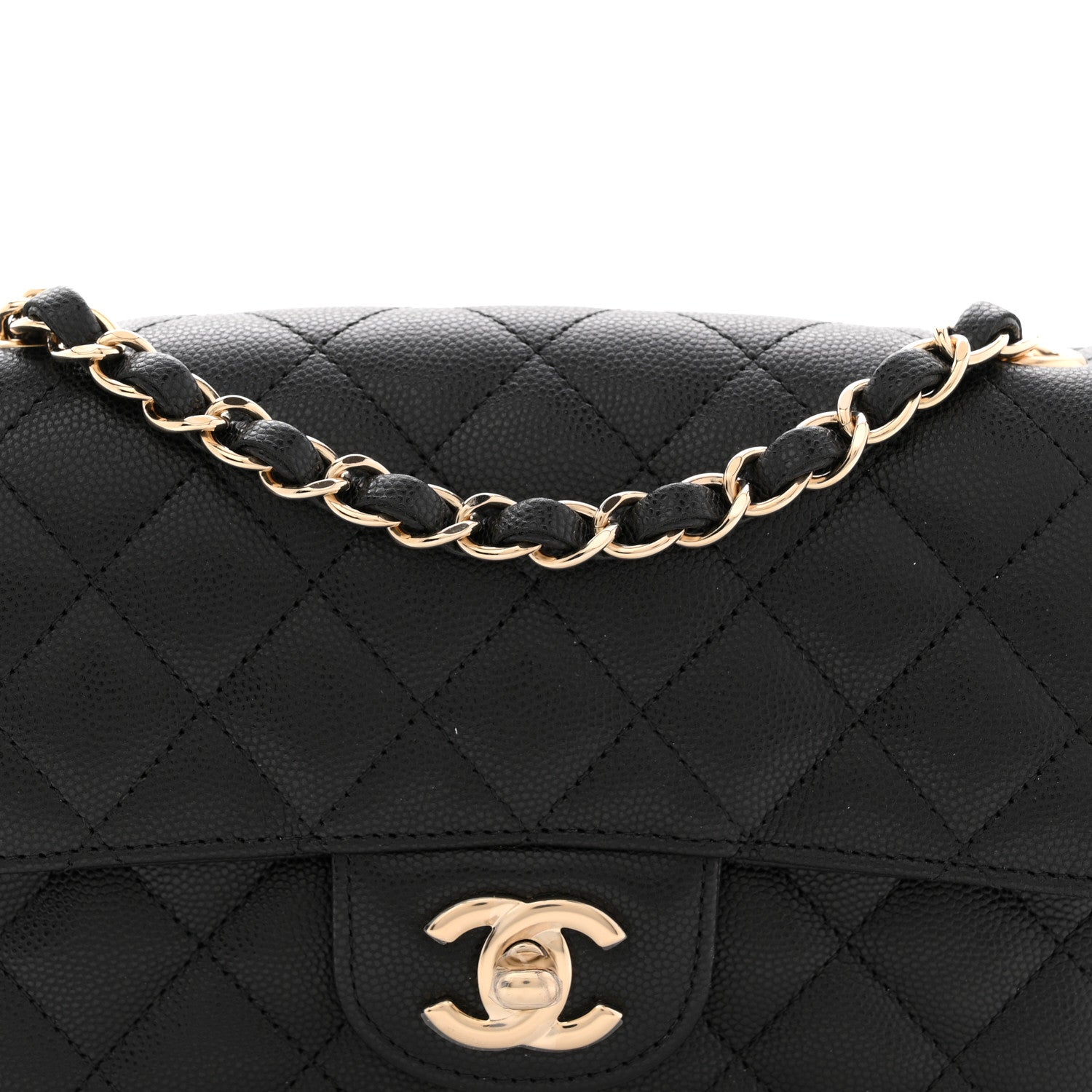 Chanel Caviar Quilted Mini Rectangular Flap Black