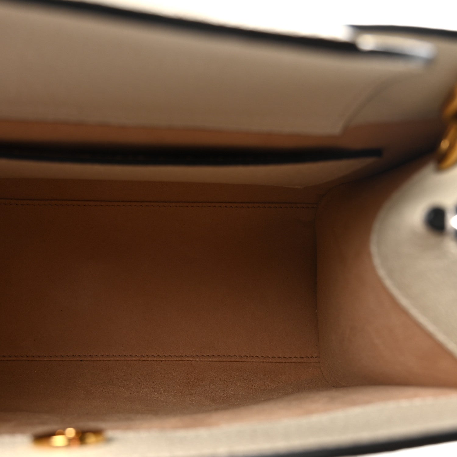 Gucci Wonka Grain Calfskin Small Diana Tote Bag Mystic White