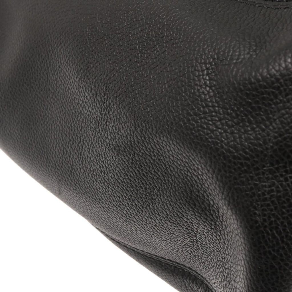 Chanel 2012 Black Calfskin Cerf Executive Tote Bag