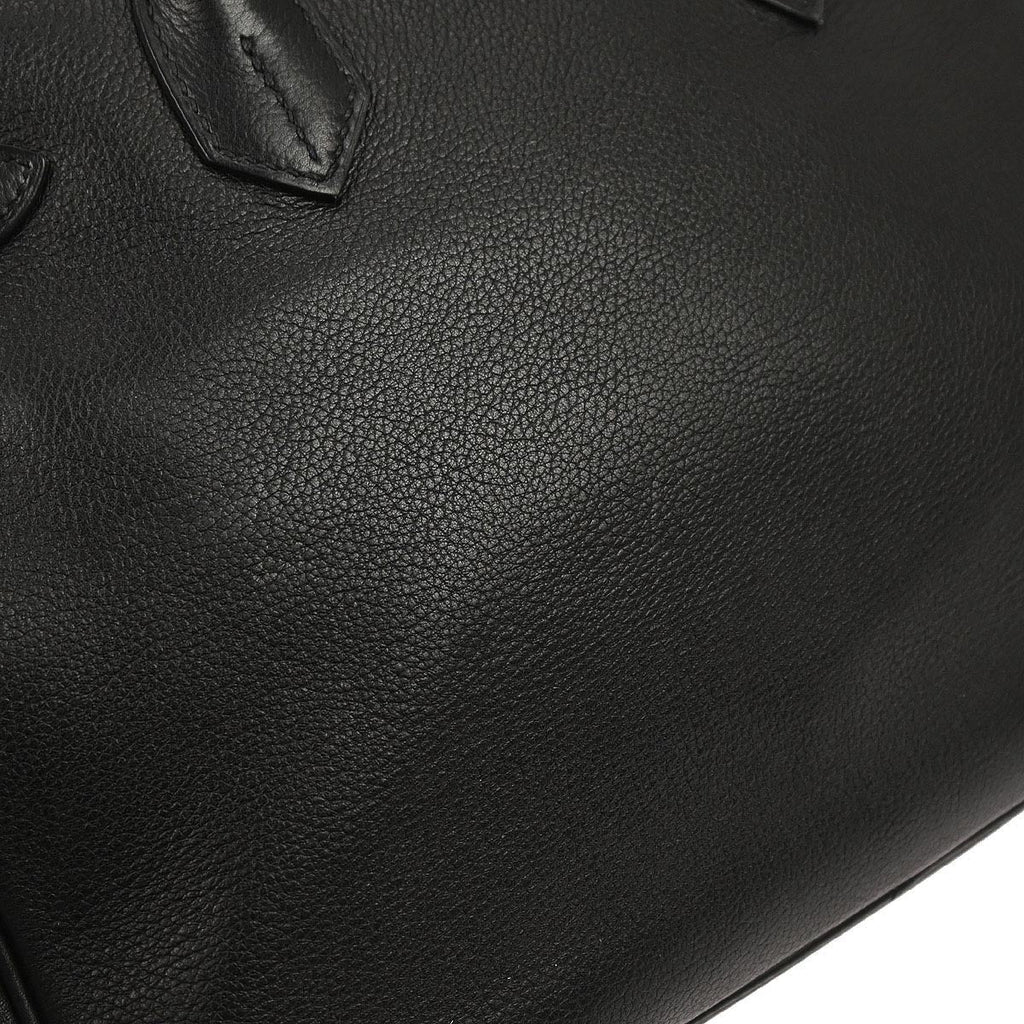 Hermes Black Veau Evergrain Birkin 30 Handbag