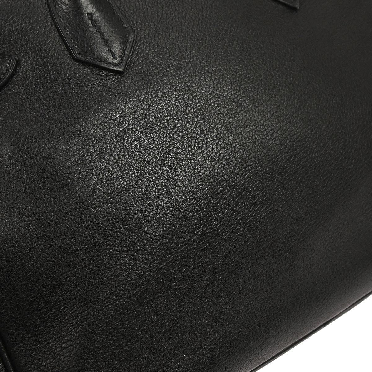 Hermes Black Veau Evergrain Birkin 30 Handbag