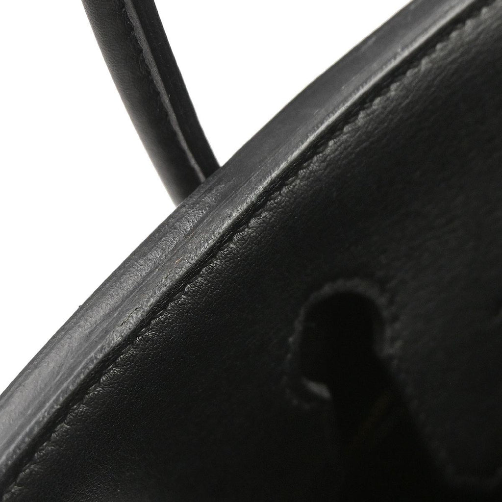 Hermes Black Swift Birkin 25 Handbag