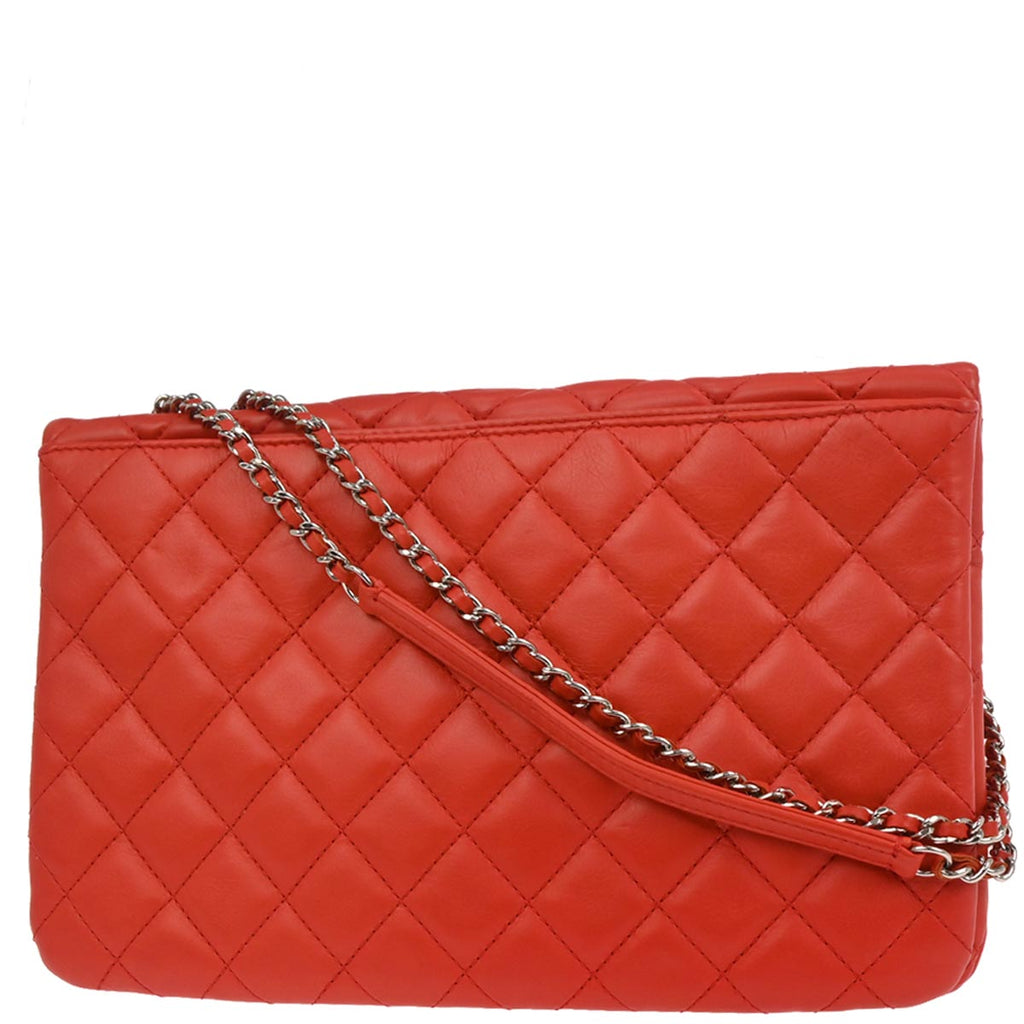 Chanel 2014 Red Lambskin Tender Touch Flap Shoulder Bag