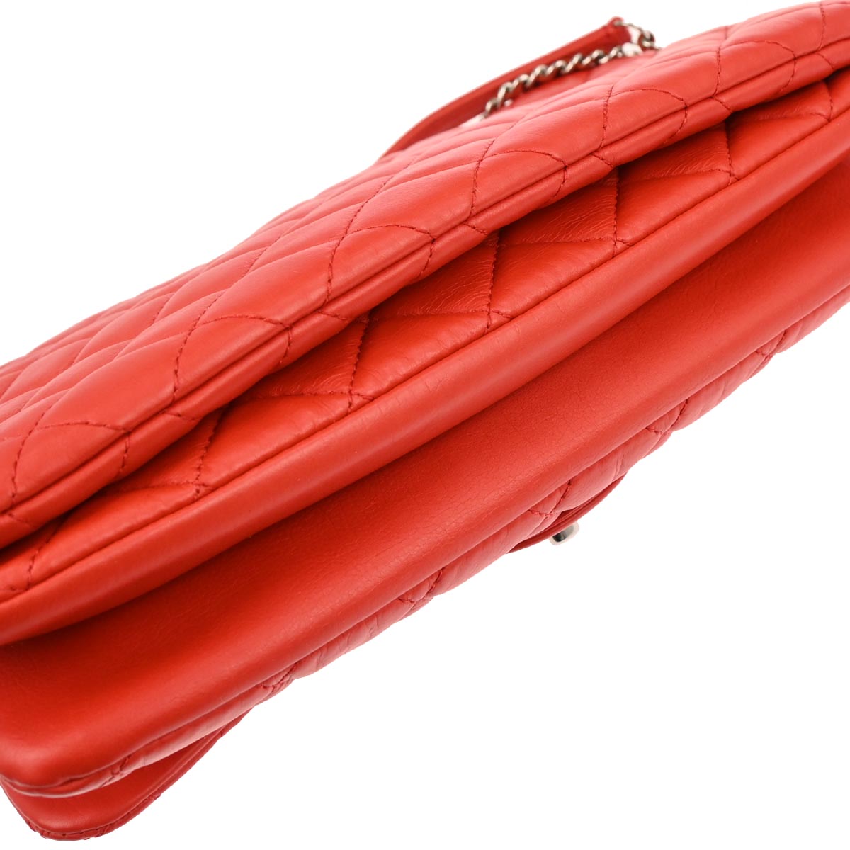 Chanel 2014 Red Lambskin Tender Touch Flap Shoulder Bag