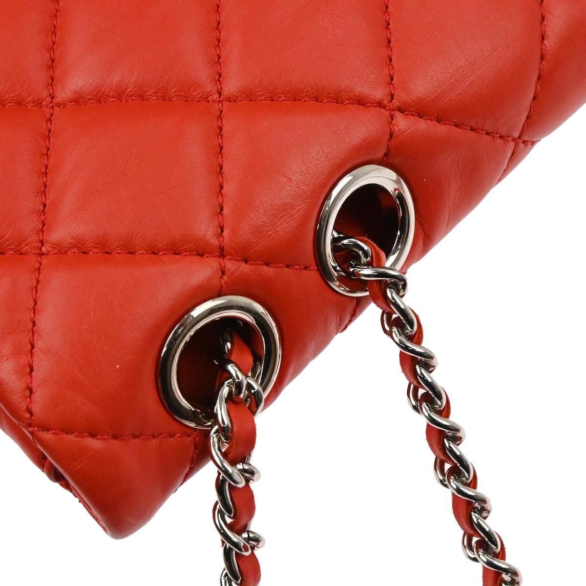 Chanel 2014 Red Lambskin Tender Touch Flap Shoulder Bag