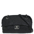 Chanel 2015-2016 Black Calfskin Shoulder Bag