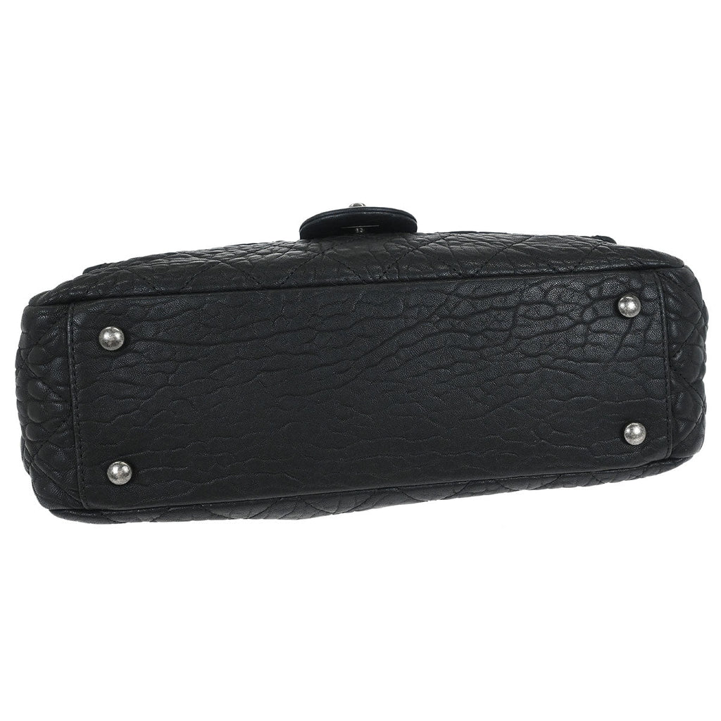 Chanel 2015-2016 Black Calfskin Shoulder Bag