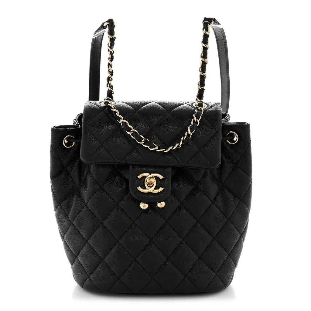 Chanel Caviar Quilted Mini Urban Spirit Backpack Black