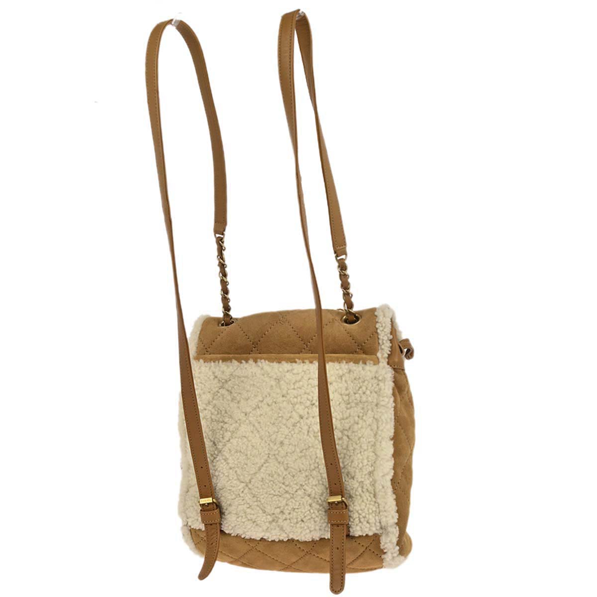 Chanel 2018-2019 Brown Mouton Coco Neige Backpack