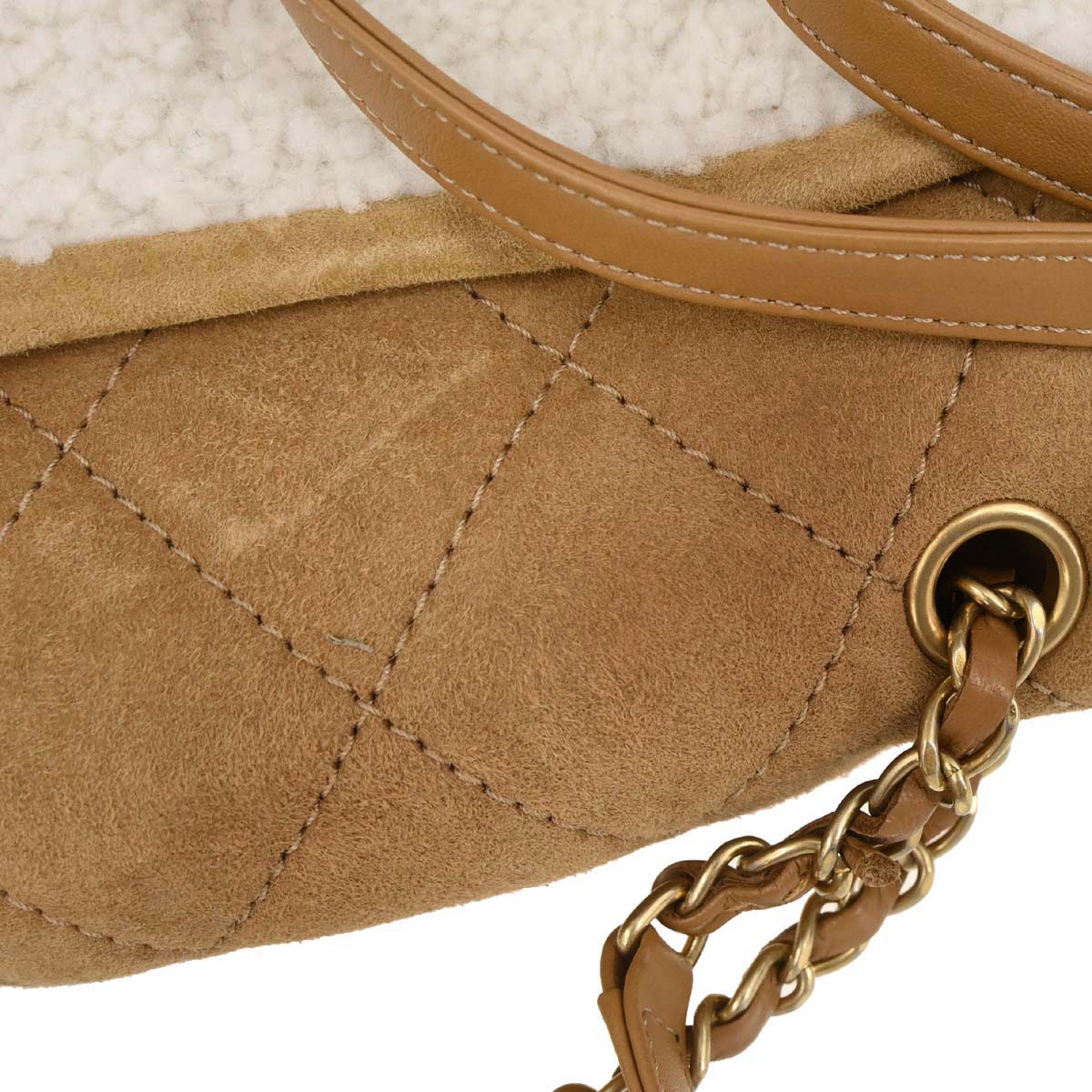 Chanel 2018-2019 Brown Mouton Coco Neige Backpack
