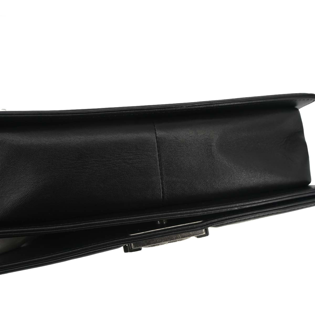 Boy Chanel 2015-2016 Black Lambskin 3D Pleated Medium Shoulder Bag