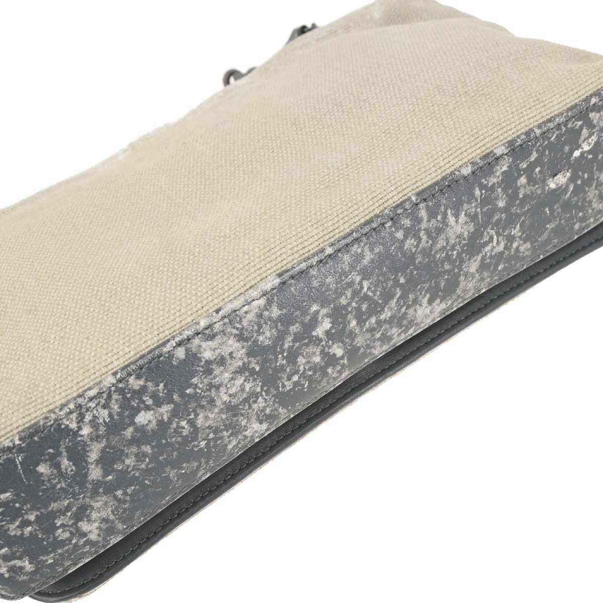 Boy Chanel 2014 Beige Canvas Graffiti Medium Shoulder Bag