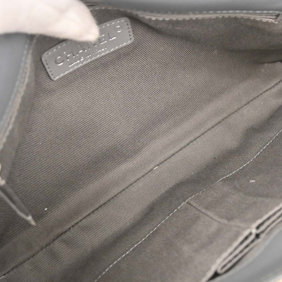Boy Chanel 2014 Beige Canvas Graffiti Medium Shoulder Bag