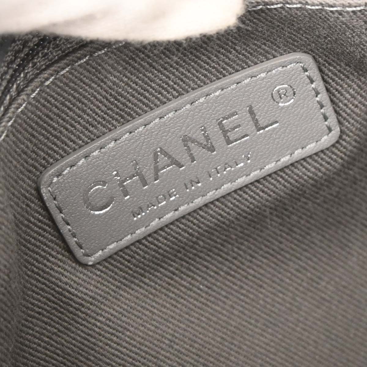 Boy Chanel 2014 Beige Canvas Graffiti Medium Shoulder Bag