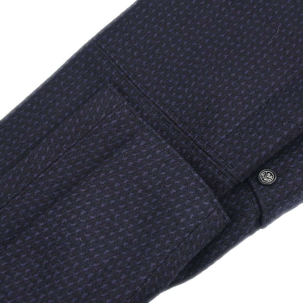Chanel 2014-2015 Collarless Coat Navy #40