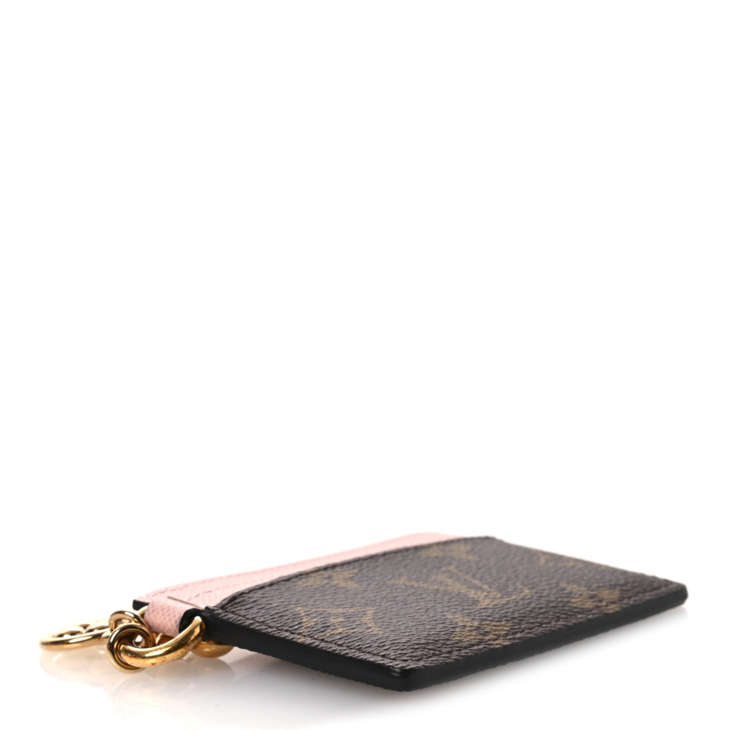 Louis Vuitton Monogram LV Charms Card Holder Rose Ballerine
