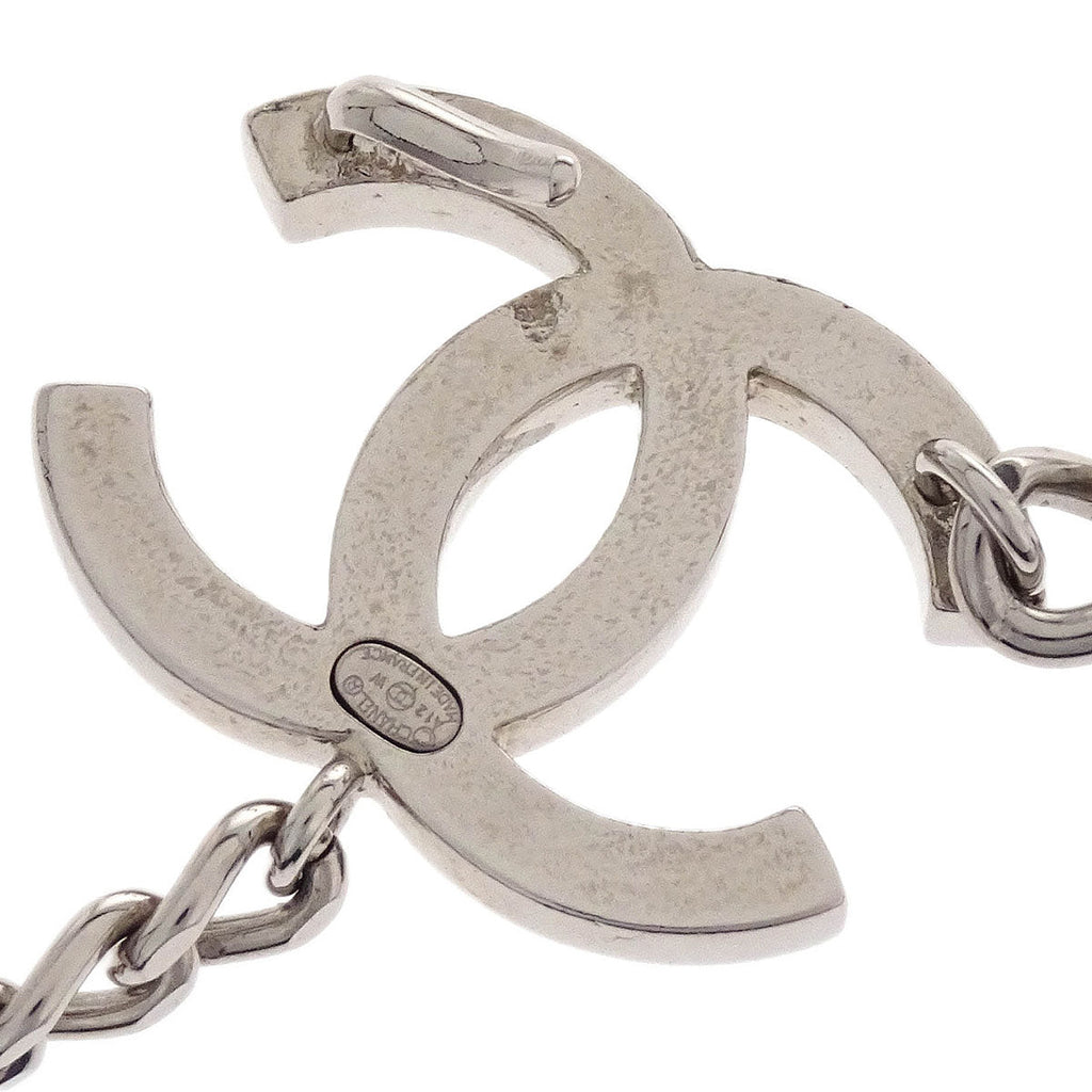 Chanel Silver Chain Belt CC A12W Small Good