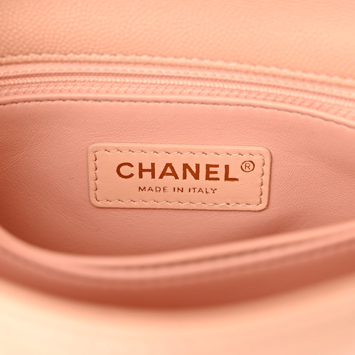 Chanel Caviar Quilted Mini Coco Handle Flap Light Pink