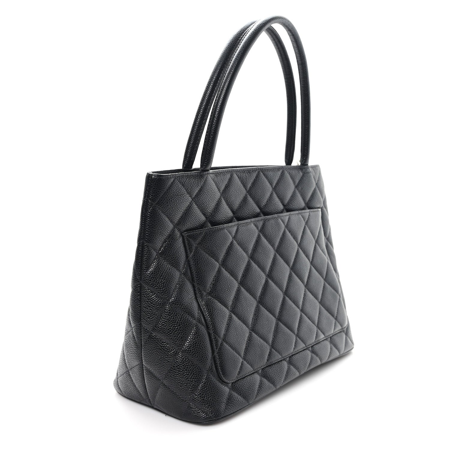 Chanel Caviar Quilted Medallion Tote Black