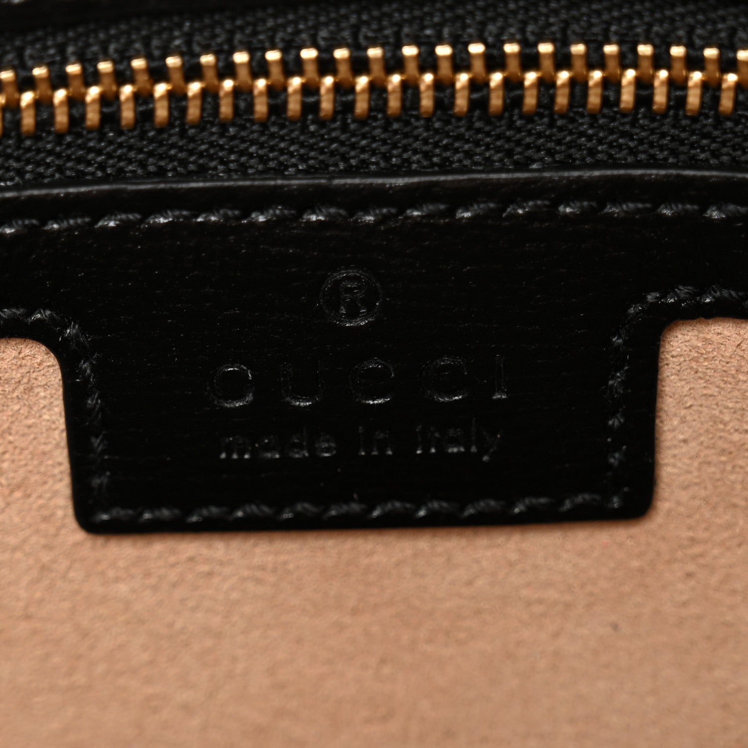 Gucci Textured Calfskin Small Horsebit 1955 Shoulder Bag Black