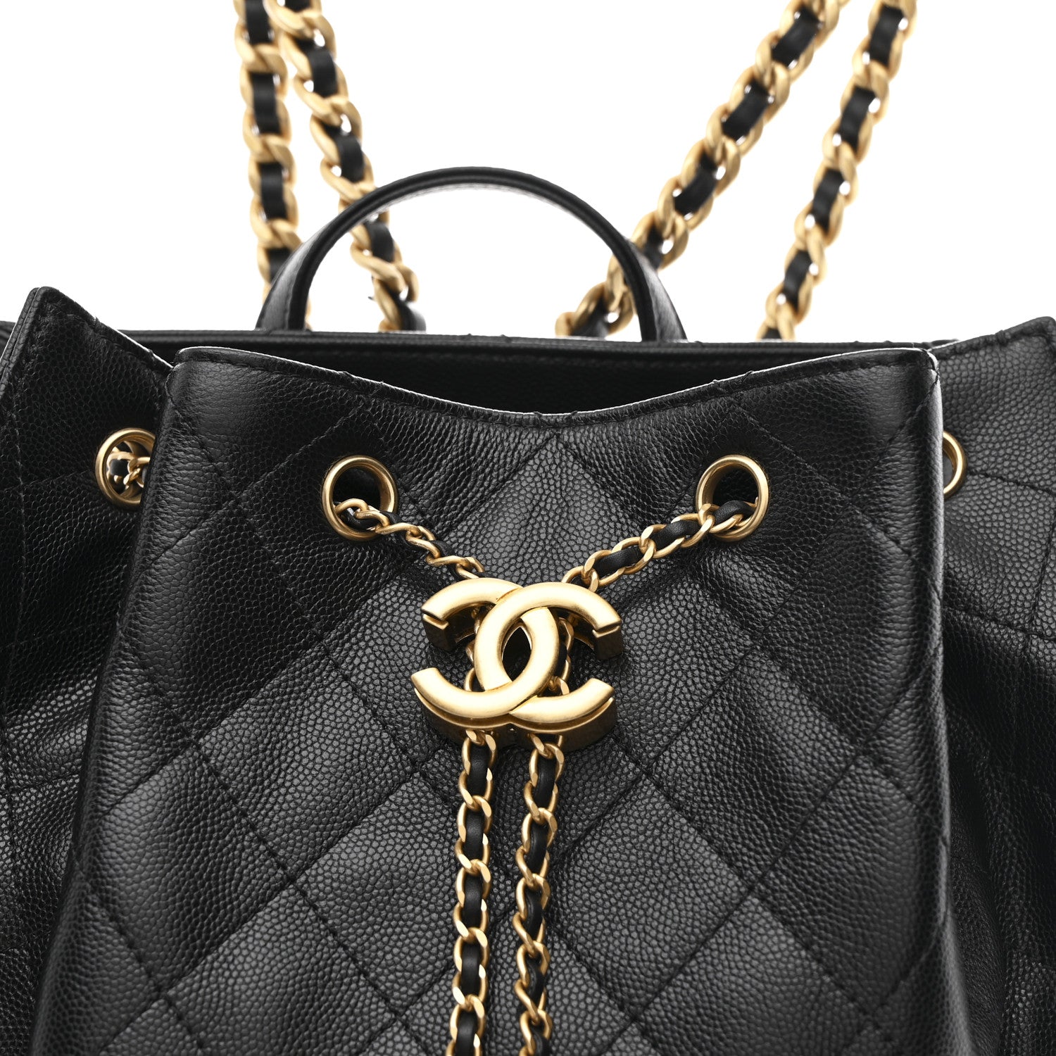 Chanel Caviar Quilted Large Chanel 25 Backpack Black