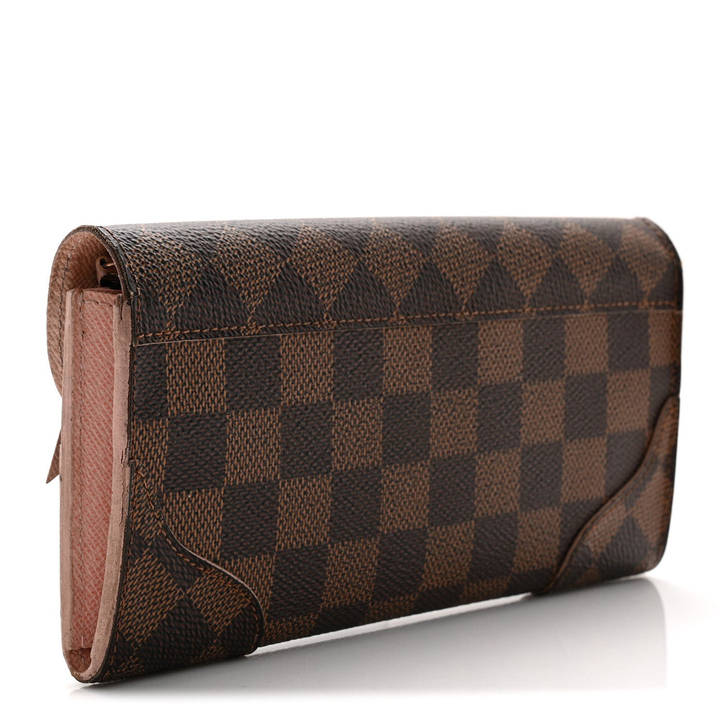 Louis Vuitton Damier Ebene Caissa Wallet Rose Ballerine