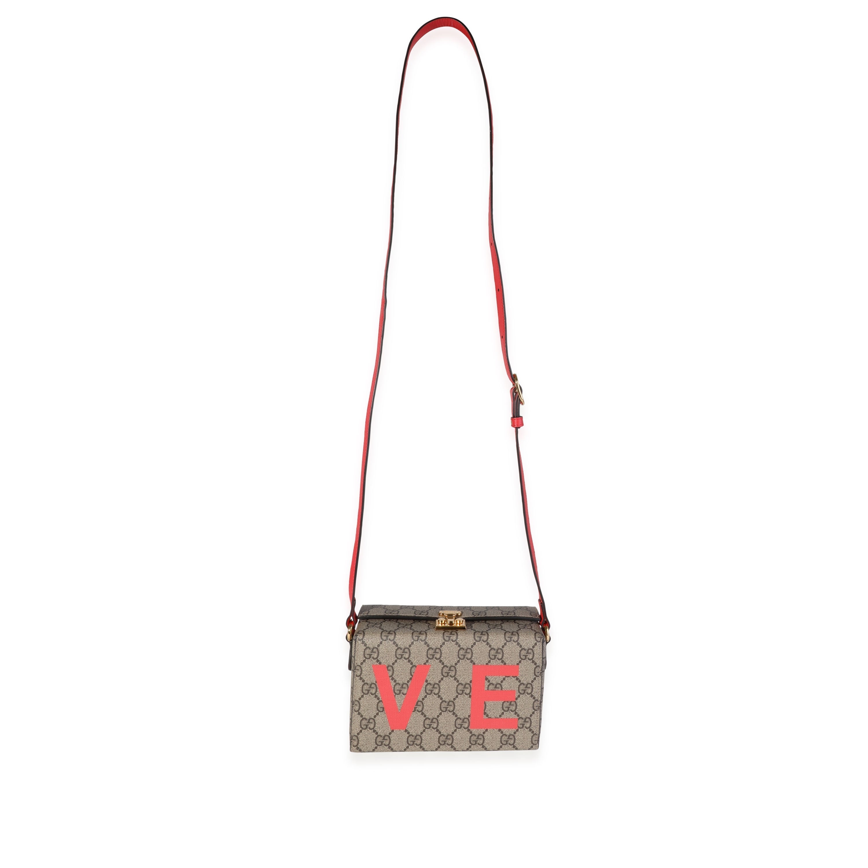 Gucci GG Supreme Valentine's Day Mini Box Bag