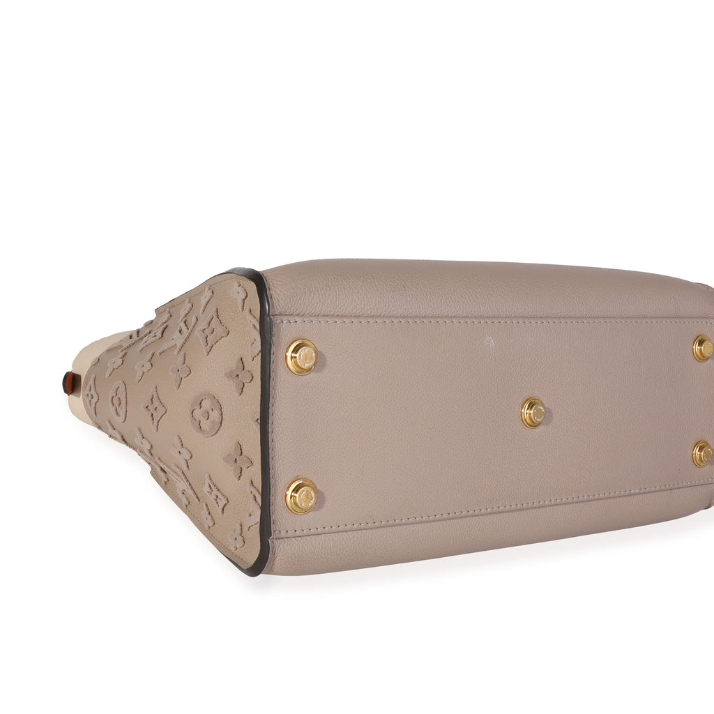 Louis Vuitton Galet Calfskin & Tufted Monogram On My Side MM Tote