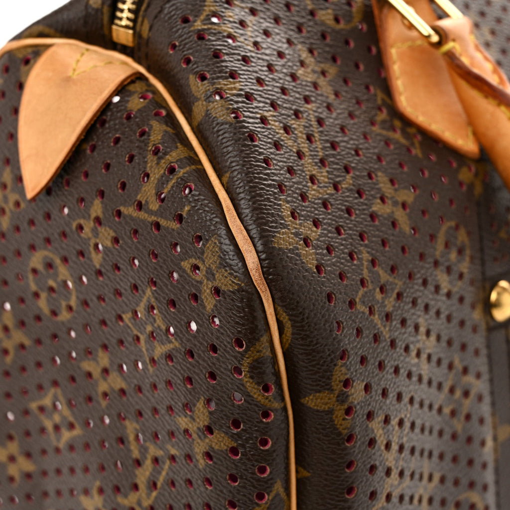 Louis Vuitton Monogram Perforated Speedy 30 Fuchsia