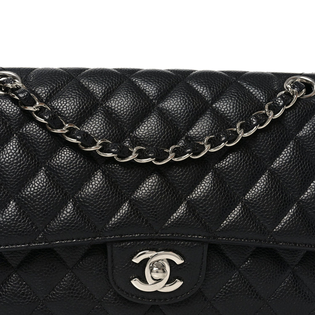 Chanel Caviar Quilted Medium Double Flap Black