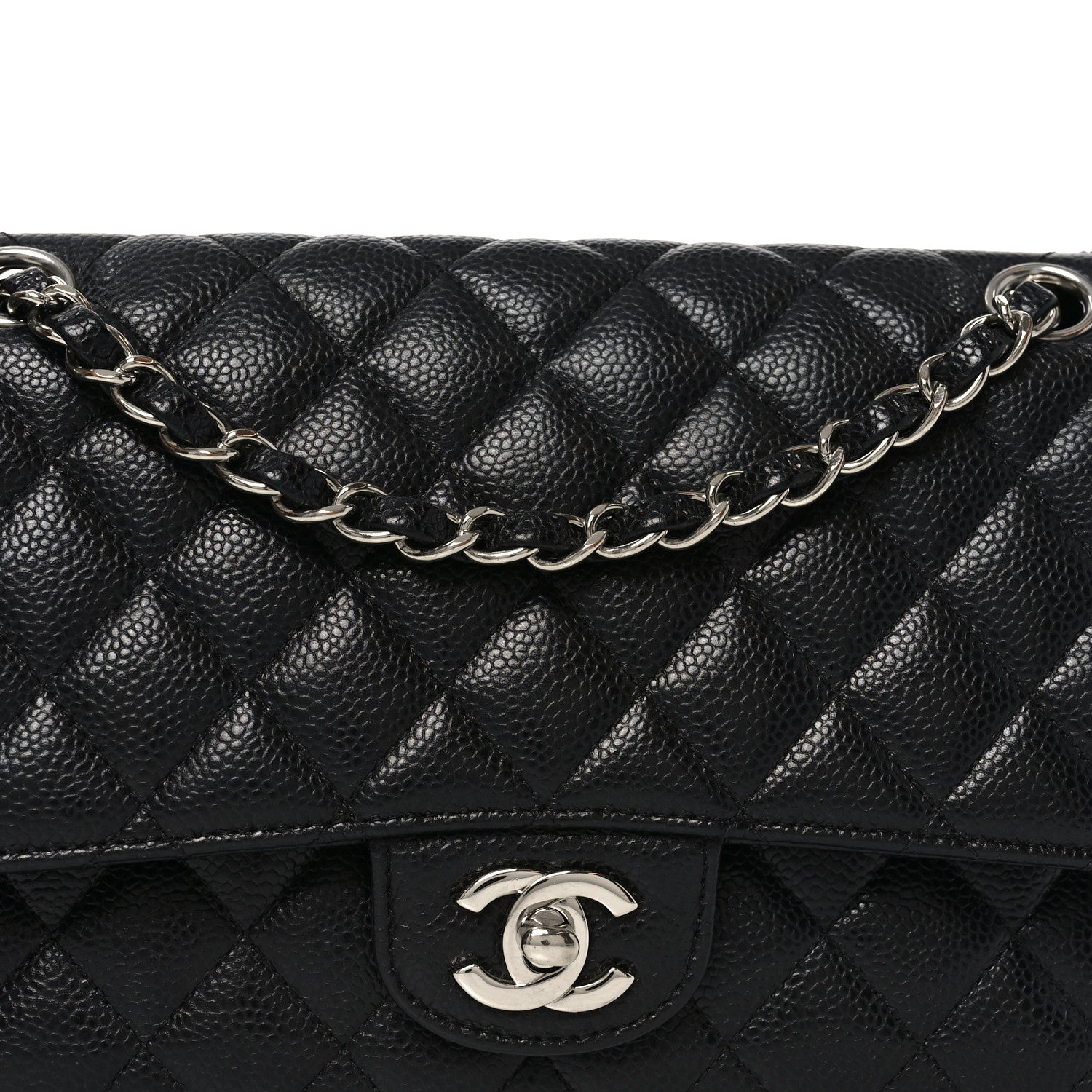 Chanel Caviar Quilted Medium Double Flap Black