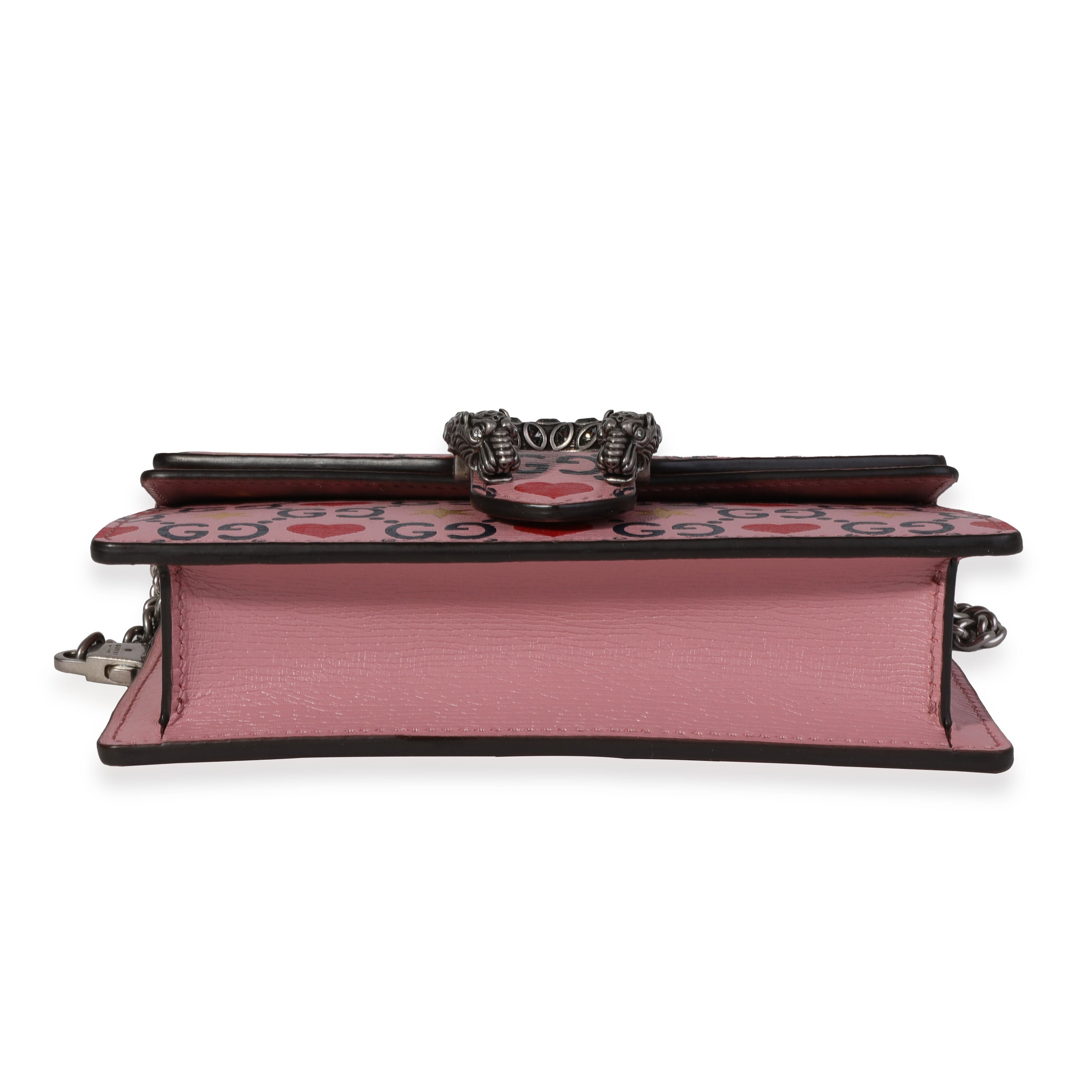 Gucci Pink Calfskin Valentine's Day Super Mini Dionysus Bag