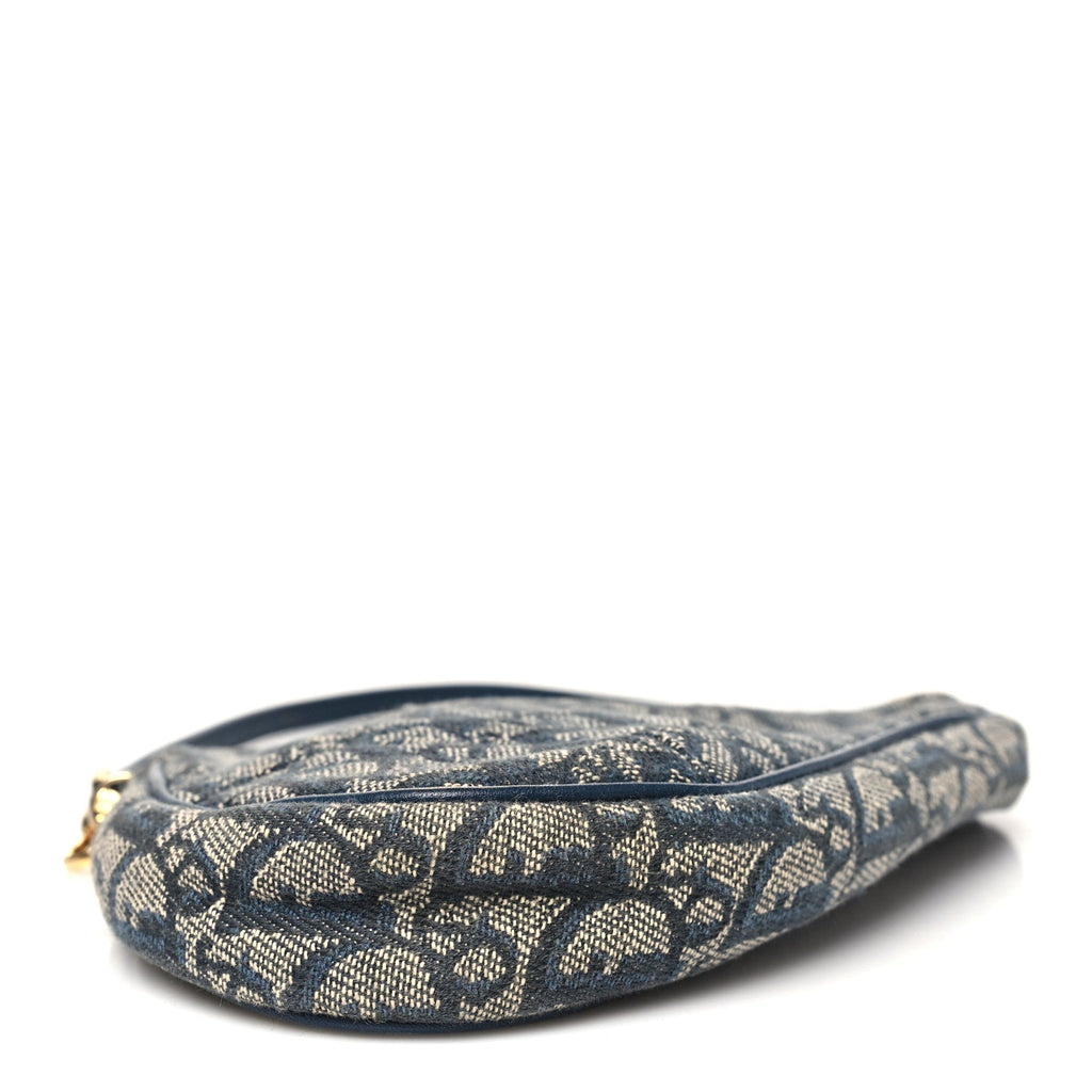 Christian Dior Monogram Mini Saddle Pochette Navy