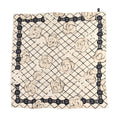 Chanel Silk Camellia CC Square Scarf Ivory