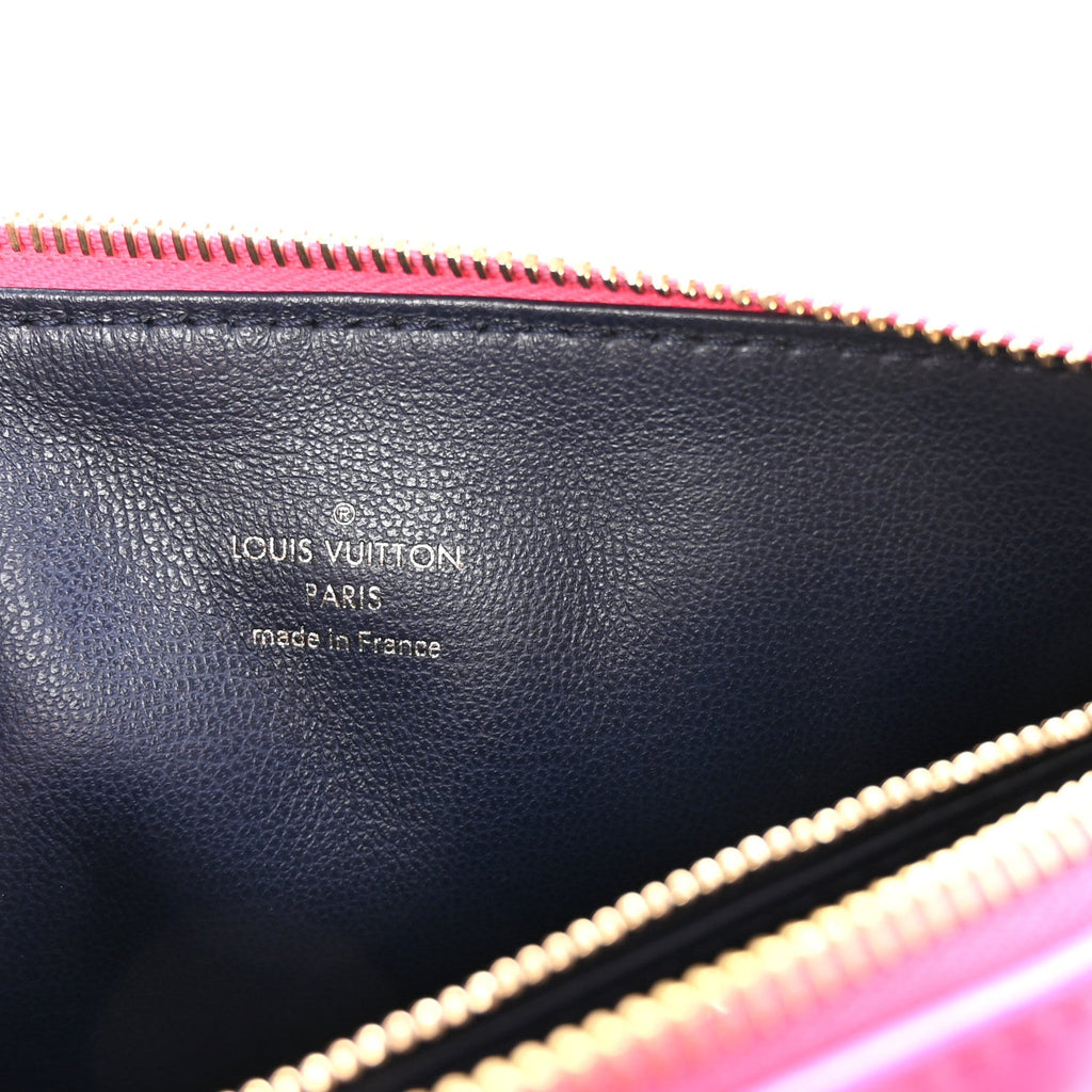 Louis Vuitton Lambskin Embossed Monogram Coussin PM Rose Miami