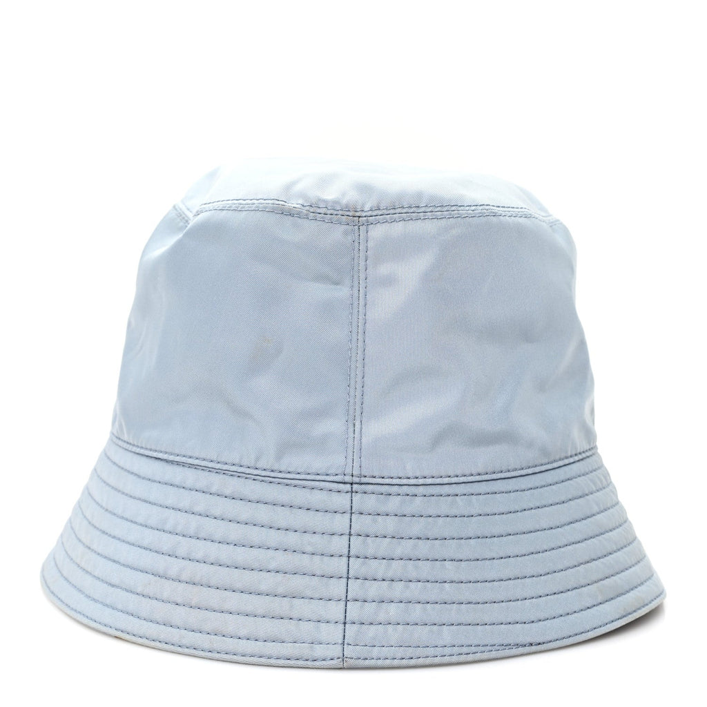 Prada Re-Nylon Metal Triangle Logo Womens Bucket Hat Astrale