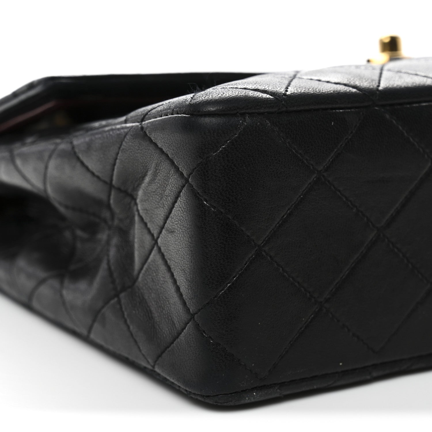 Chanel Lambskin Quilted Medium Single Flap Black