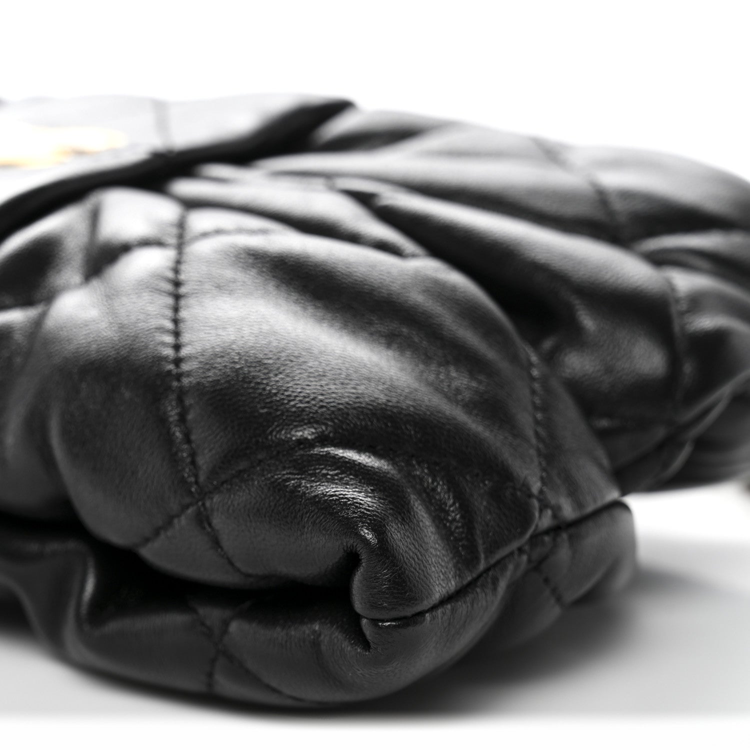 Chanel Lambskin Quilted Mini Bow Bag Black