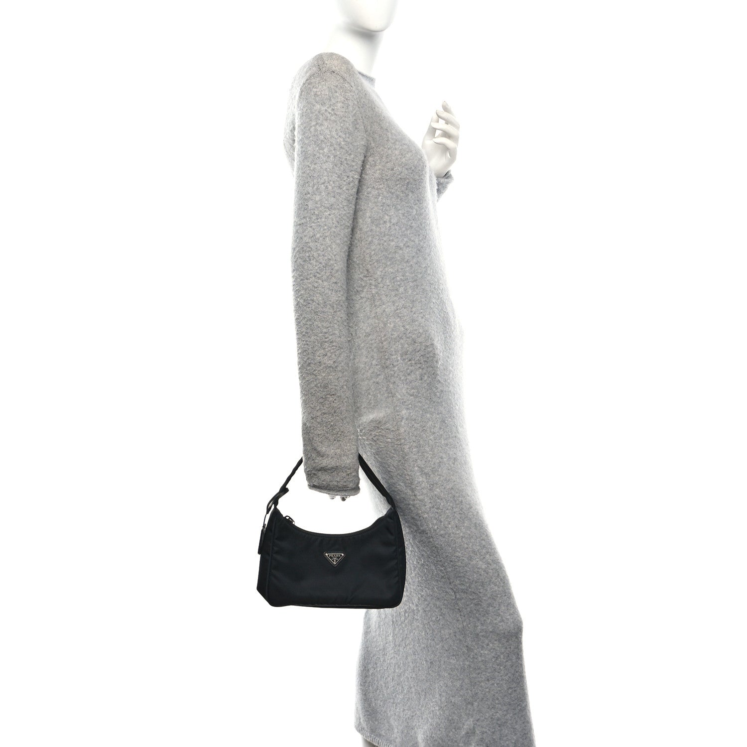 Prada Tessuto Nylon Mini Re-Edition 2000 Bag Black