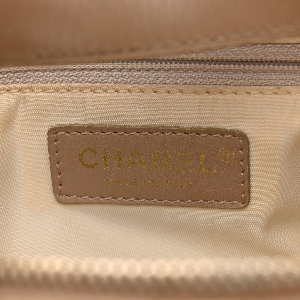 Chanel Nylon Travel Bowler Beige