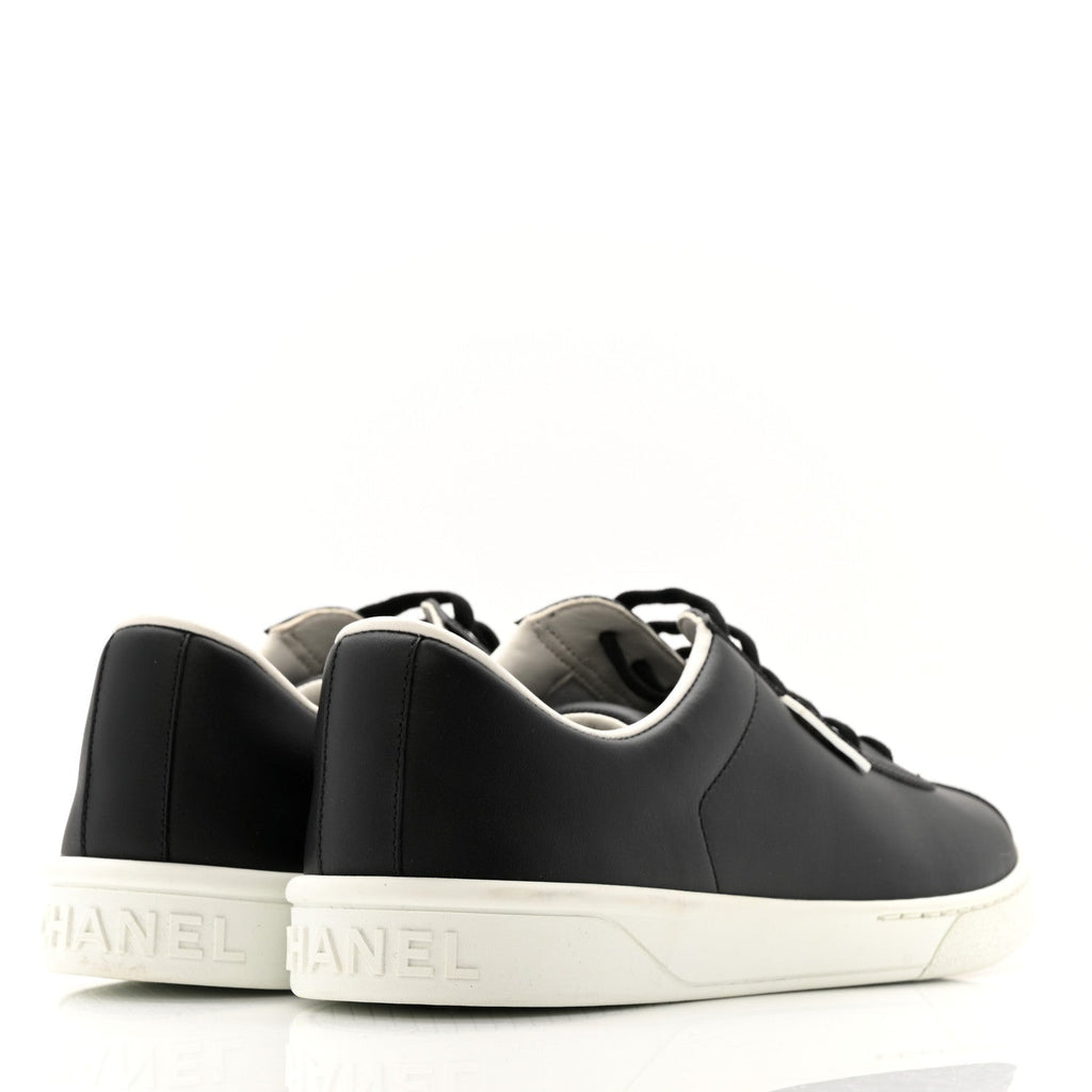 Calfskin CC Uniform Womens Sneakers 40 Black
