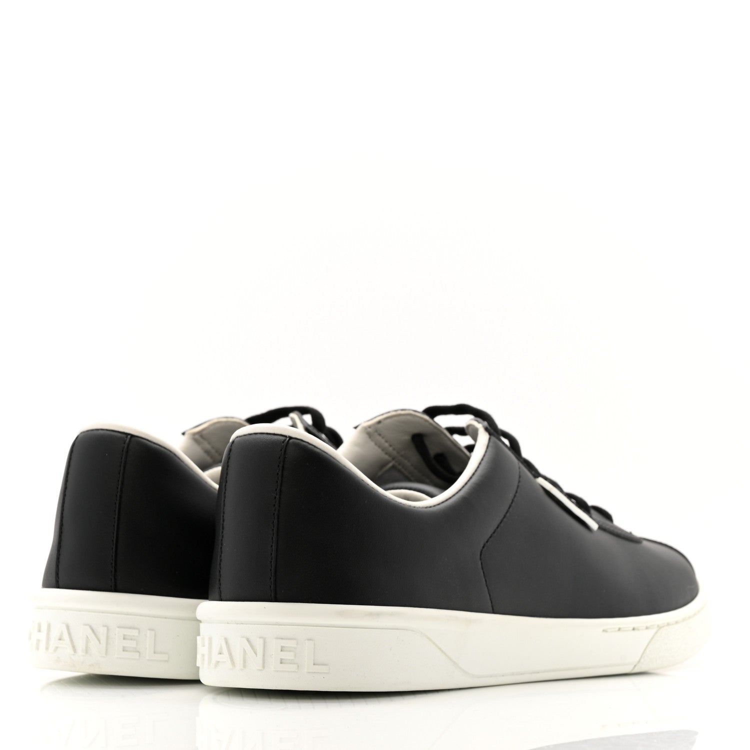 Calfskin CC Uniform Womens Sneakers 40 Black