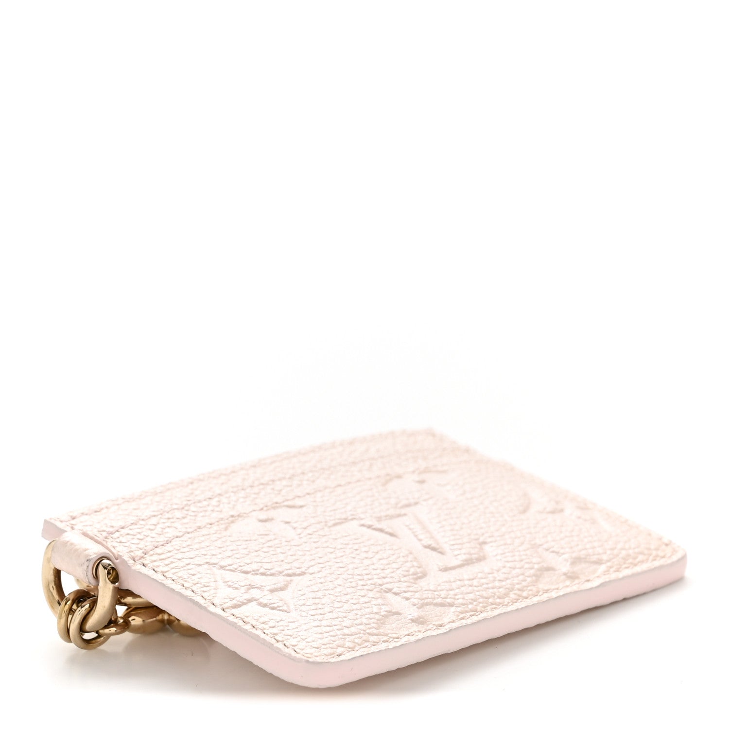 Louis Vuitton Empreinte Monogram LV Charms Card Holder Snowy Pearl