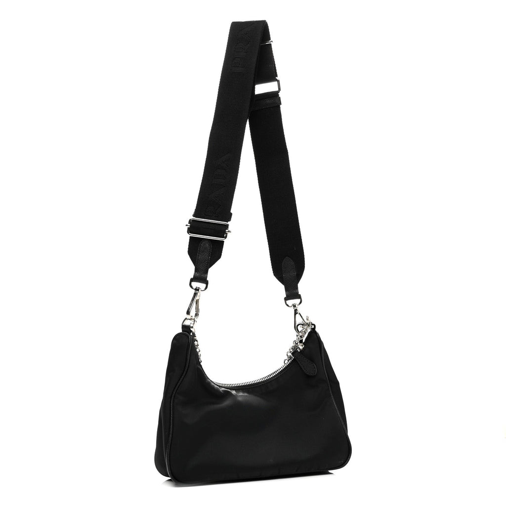 Prada Nylon Re-Edition 2005 Shoulder Bag Black